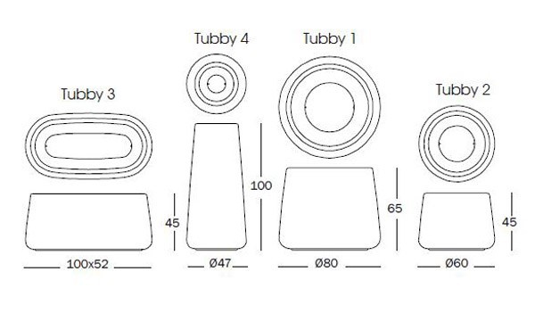 Pflanzenübertopf Tubby 1