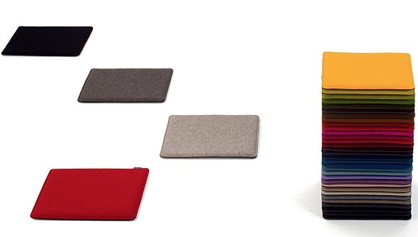 Wollfilz Sitzkissen Soft Pad uni