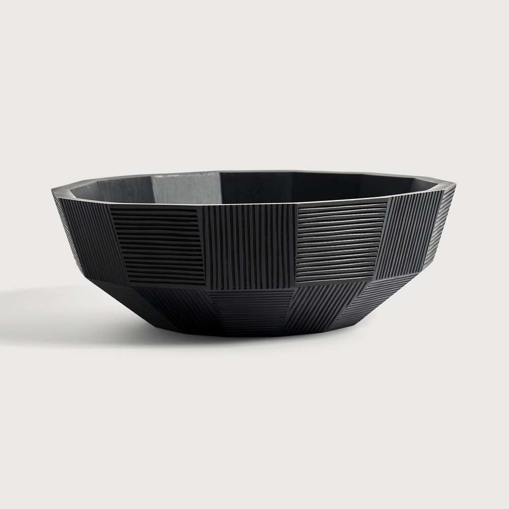 Schale schwarz gestreift | Schalen/Vasen | Boutique
