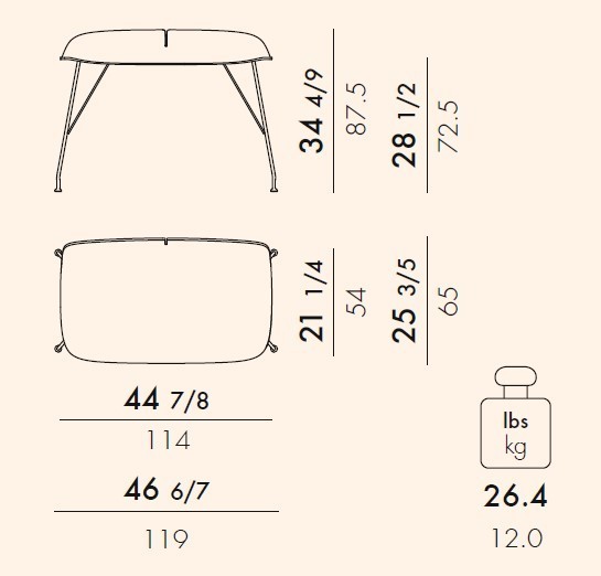 Kartell Earl of Wood Tisch