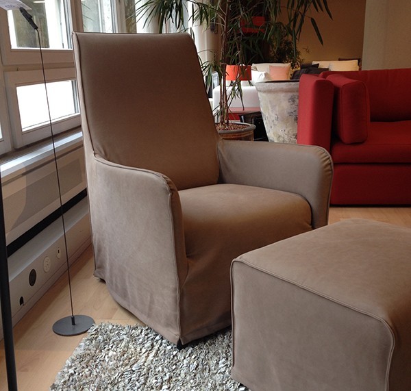 Sessel Romeo mit Hocker