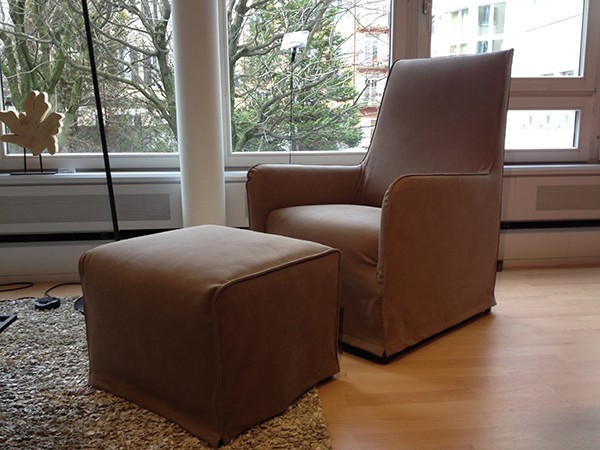 Sessel Romeo mit Hocker